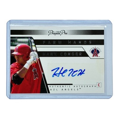 Hank Conger Farm Hands Autographs 2006 TriStar Prospects Plus #FH16