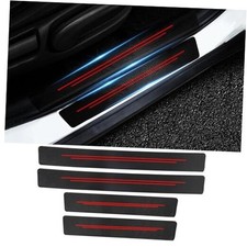 Door Sill Protector for Dodge Charger Challenger Durango Journey, B-Red-4pcs