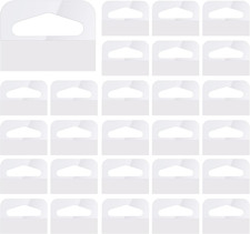 200Pcs Retail Display Tags, 1.6"X1.2" Clear Slot Hole Plastic Sticky Hang Tags S