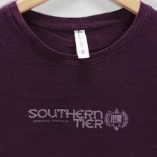 WOMENS SOUTHERN TIER BREWING COMPANY T SHIRT TEE PLUM PURPLE LADIES SIZE M