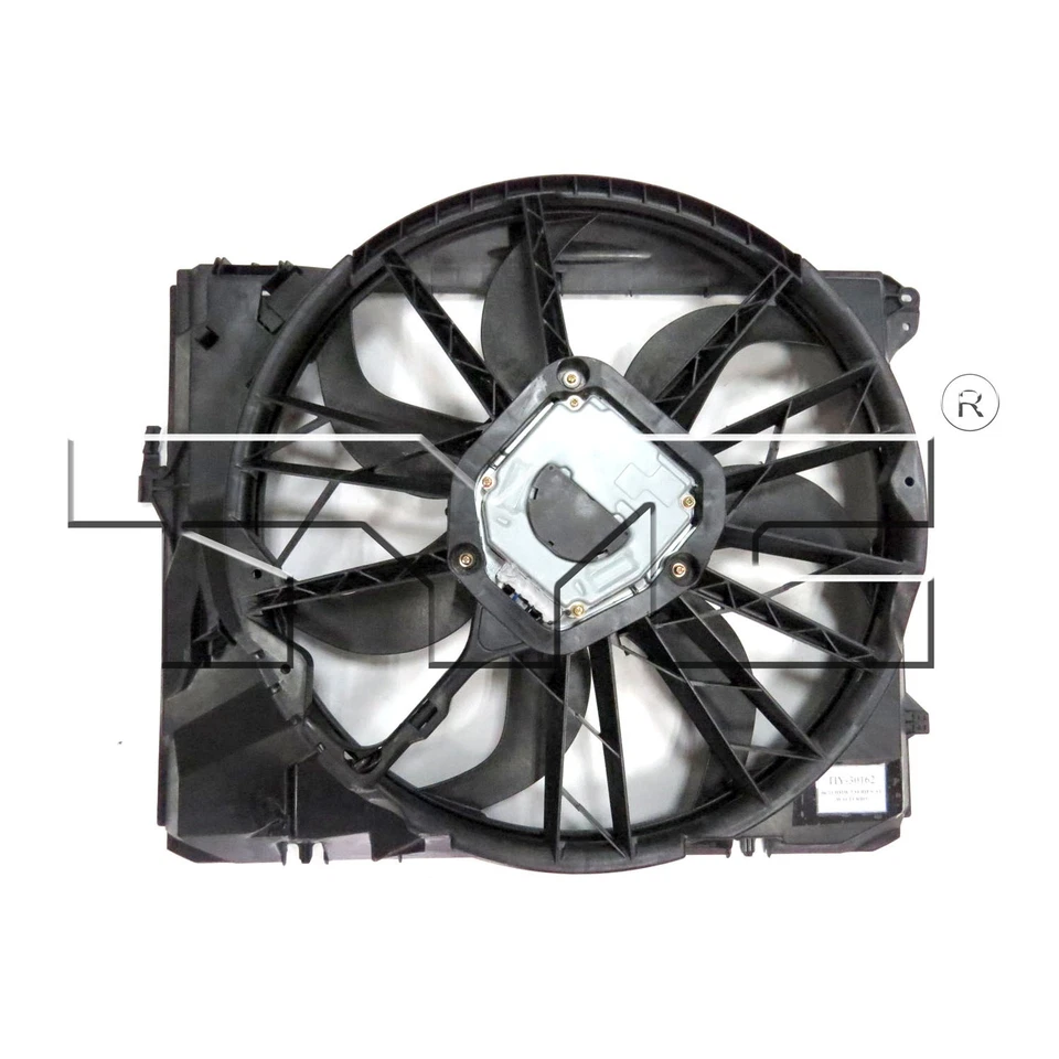 Conjunto de ventilador de refrigeración condensador radiador para 06-11 BMW Serie 3 Sedán N52 ENG Foto 2 de 4