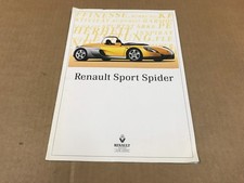 Vintage Renault Sport Spider Dealership Salesman Brochure