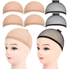 FANDAMEI 6 Stück Haarnetz Nylon Wig Cap Per�...