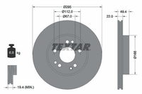 2X Bremsscheibe Vorderachse FüR MERCEDES-BENZ 124 Stufenheck Coupe T-Model