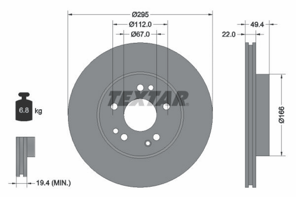 2X Bremsscheibe Vorderachse FüR MERCEDES-BENZ 124 Stufenheck Coupe T-Model-image