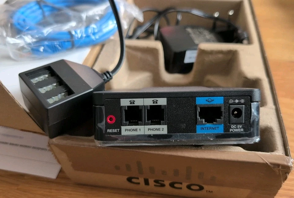 Cisco SPA112 VoIP Telefonadapter 2x Analog FXS - Bild 3 von 4