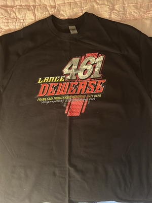 #ad #ad Lance Dewease Frank Sagi Tribute Race Tshirt Hagerstown Speedway Size XL $21.86