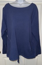 Fresh Produce Sz XL XXL Purple Cotton L/S Katamaran Sweatshirt USA Made EUC