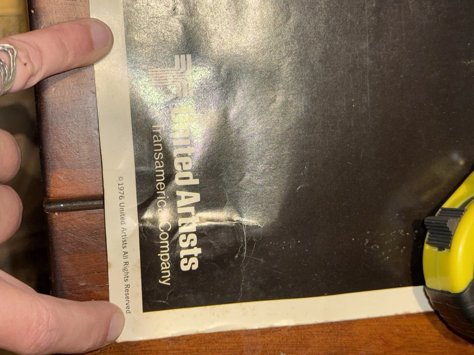 Vintage 1977 Rocky Movie Poster Sylvester Stallone United Artists - Bild 4 von 4