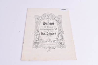 Notenbuch Franz Schubert Quintett OP.114 Bass C.F. Peters 8429a-f