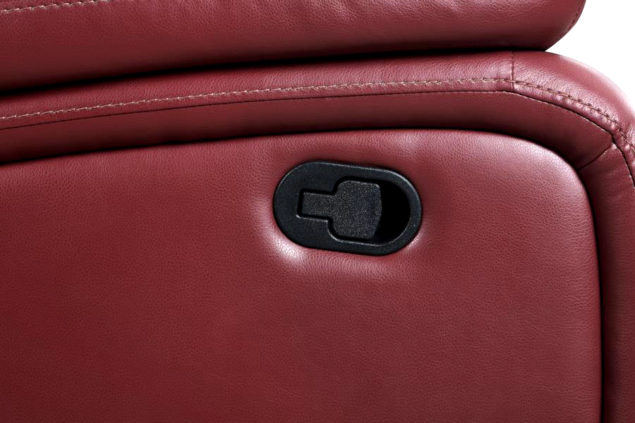 RUBY RED FAUX LEATHER RECLINING SOFA LIVING ROOM FURNITURE SALE eBay