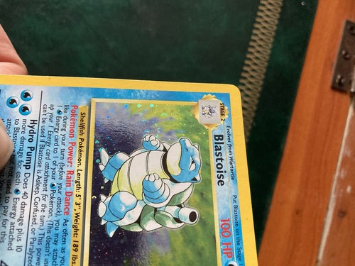Pokemon Card Blastoise 2/130 Base Set 2 Swirl Holo NM - Picture 11 of 13