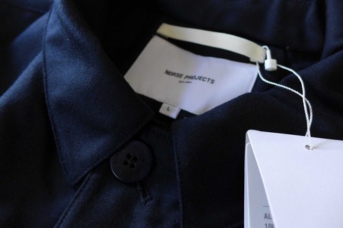 Norse Projects Thor Padded British Merino Jacket in Navy Melange - BNWT, £500 - Picture 13 of 17
