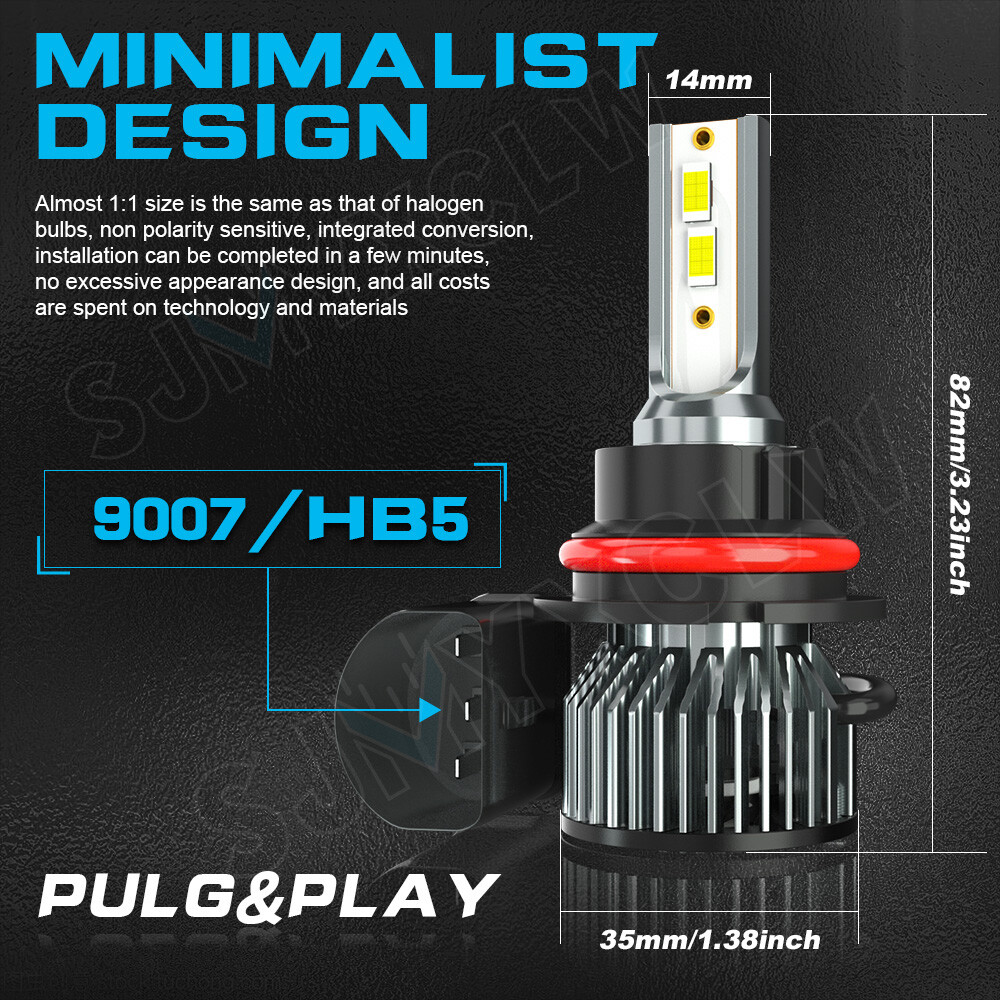 For Ford Explorer Sport Trac 2001-2005 Front LED Headlight & Fog Light Bulbs Kit