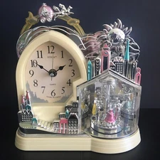 Vintage VStride Cinderella Motion Quartz Table or Mantle Clock Not Musical