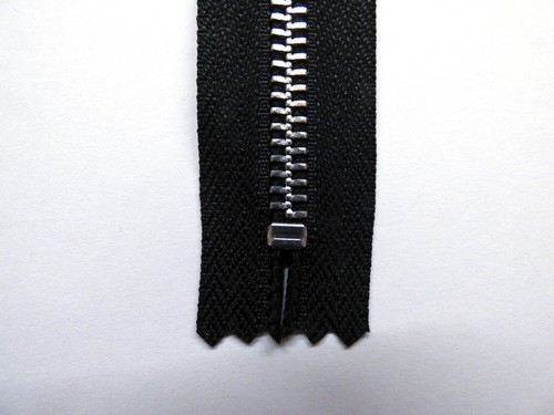 Reißverschluss, Reißverschluss, Hängeringabzieher, geschlossenes Ende, Metall, YKK, schwarz - Bild 3 von 16