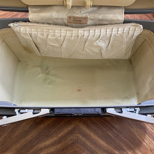 Samsonite Silhouette RED BURGUNDY Train Case Makeup with Mirror SEE - Picture 8 of 17