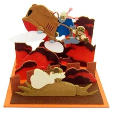 Studio Ghibli Mini Laputa Castle In The Sky Theta Rescue Paper Craft From Japan