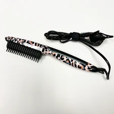 Calista TrianglPRO Triangl Pro Heated Hair Detailer Brush Cheetah Print NEW