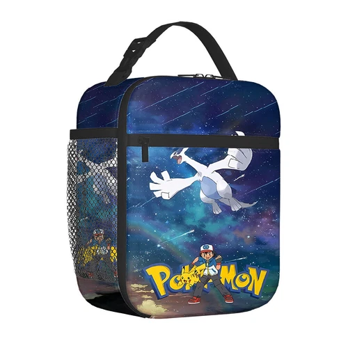 Pikachu Pokemon Insulated Lunch Bag School Picnic Snack Lunchbox Travel Box Gift - Picture 46 of 69