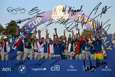 Europe 2023 Ryder Cup Winners Signed Pre-Print 12x8 Autograph PHOTO Gift GOLF