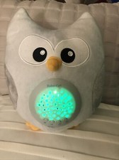 Bubzi Co Baby Toys Owl White Noise Sound Machine Toddler Sleep Aid Night Light