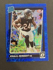 2021 Panini Donruss Optic Khalil Herbert Blue Scope Rated Rookie Bears RC