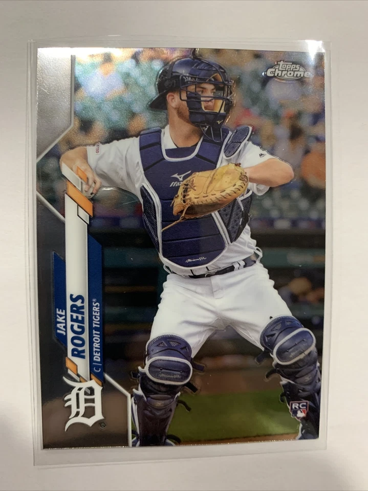 2020 Topps Chrome Black Base Card #43 Jake Rogers Tigers RC+ Topps chrome RC - Image 4 of 4