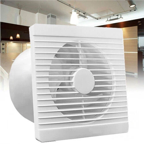Silent Bathroom Extractor Fan No Timer 4inch 100mm White Kitchen Toilet Shower