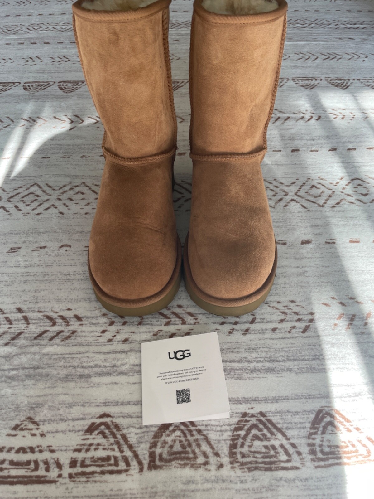 UGG Classic Chestnut Boots. Size US 9. Womens. New. Worn Once. RRP $180