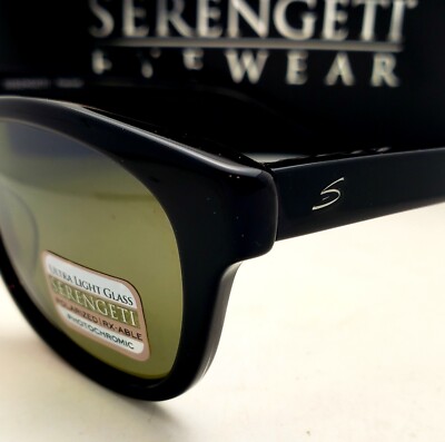 SERENGETI Serena 7777 Sunglasses Black Frame Green  display picture 2