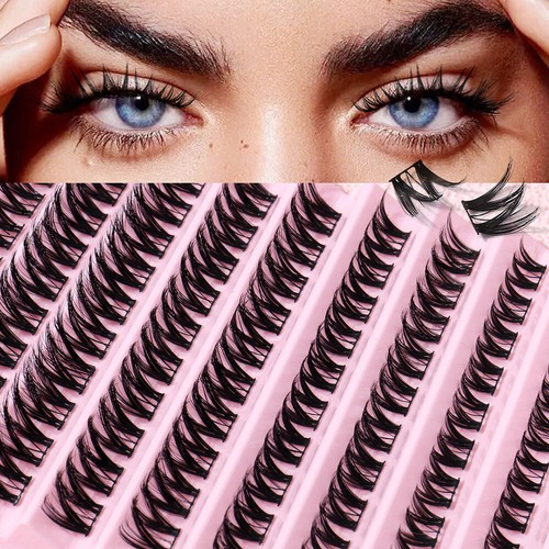 Individual False Eyelashes Segmented Cluster Eye Lashes Curl Lash Party 6mm-17mm - Picture 4 of 31
