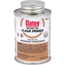  3 - Oatey 4 Oz Clear Primer PVC CPVC Pipe  Fitting Solvent Cement 30750
