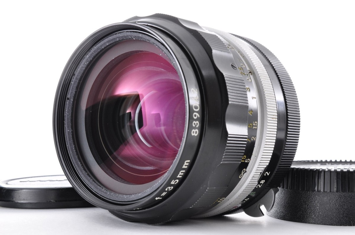 Nikon NIKKOR-O.C Auto 35mm F2 Non Ai Wide Angle MF Lens w