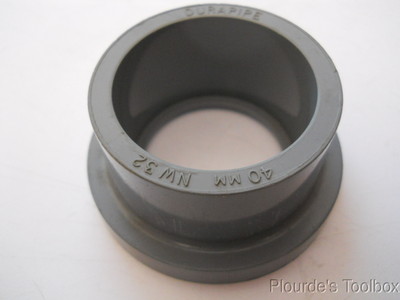 New Durapipe ABS 40mm Plain Stub Flange, PN10, 11135309