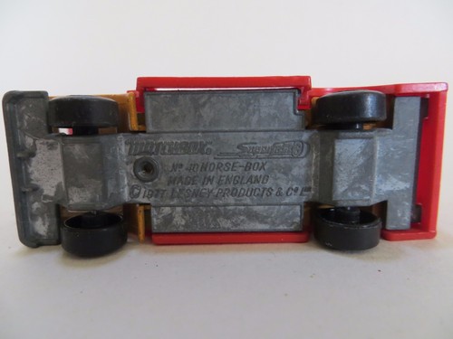 MATCHBOX SUPERFAST 40 BEDFORD HORSE BOX. RARE PRE-PRODUCTION BASE/COLOUR TRIAL. - Picture 6 of 6
