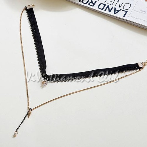 Fashion Korean Style Women Trendy Gothic Retro Layered Collar Choker Necklace BL - Picture 6 of 10