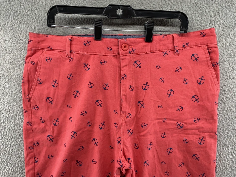 Shorts Chino Khaki Ferruche Mens Anchor Pattern no Tamanho 38 - Imagem 3 de 4