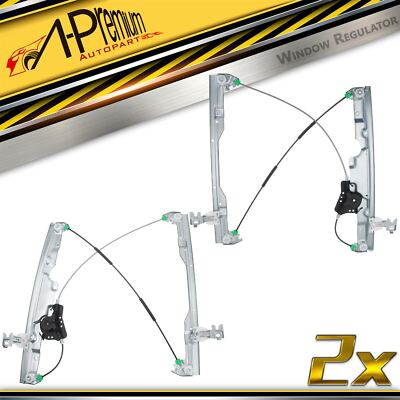 A-Premium 2x Power Window Regulator Front for Nissan Quest 2004-2009 Mini RH Van