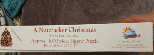 SunsOut Jigsaw Puzzle; Nutcracker Christmas; shaped; 1,000 pcs #97106 - Picture 5 of 5