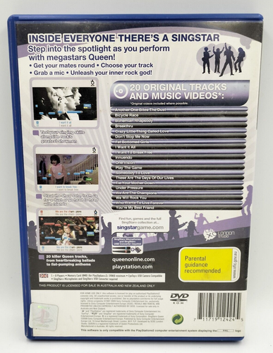 Sony PS2 PlayStation 2 SingStar Queen Sing Star Game PAL Complete with Manual - 第 2/4 張圖片