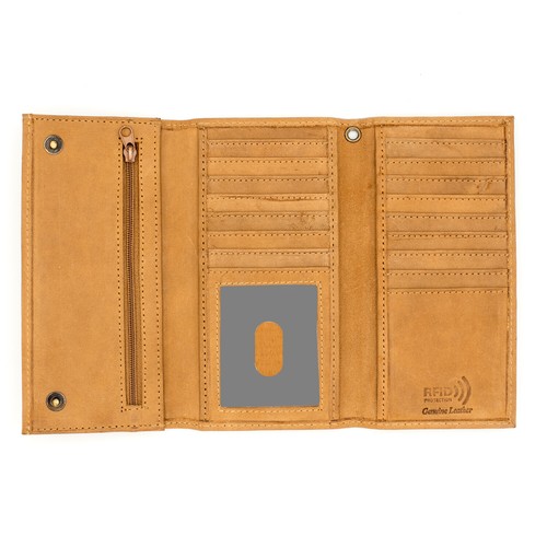 Safe Wallets for Travel RFID Blocking Trifold Wallet for Men Multi Color & Snaps - Picture 15 of 66