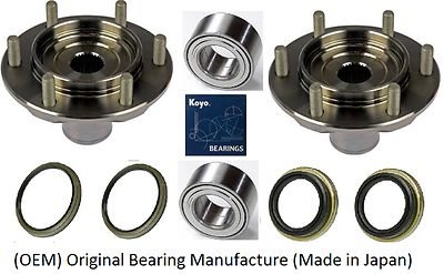 2001-2007 Toyota Sequoia 4WD Front Wheel Hub&Bearing&Seal Kit (OEM) KOYO (PAIR)