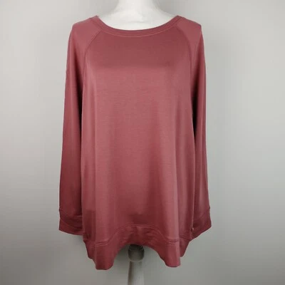Lane Bryant Livi Activewear Women's Plus 18/20 Pullover Sweatshirt Rose Pink - Image 1 of 4