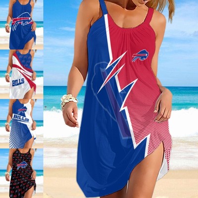 Women's suspender Buffalo Bill dress Summer Beach Sundress casual dress