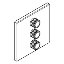 GROHE 3-way concealed valve Grohtherm Smart 29127DC0 supersteel