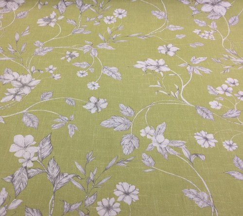 SMD iLiv ETCHED VINE, Floral Cotton Fabric,Upholstery/Curtains/Cushion/Craft - Picture 3 of 13