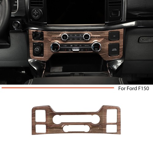 14pcs Wood Grain Full Interior Console Panel Cover Trim Kit For Ford F150 2021+ - Picture 7 of 13