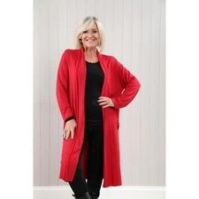 Goose Island cardigan with pockets Red