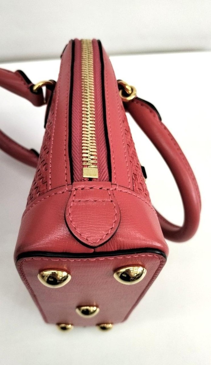 Straw Effect ☆Gucci☆ HORSEBIT 1955 2wayバッグ RED♪ Gucci 640716 Horsebit 1955 2Way Shoulder Bag Handbag Straw